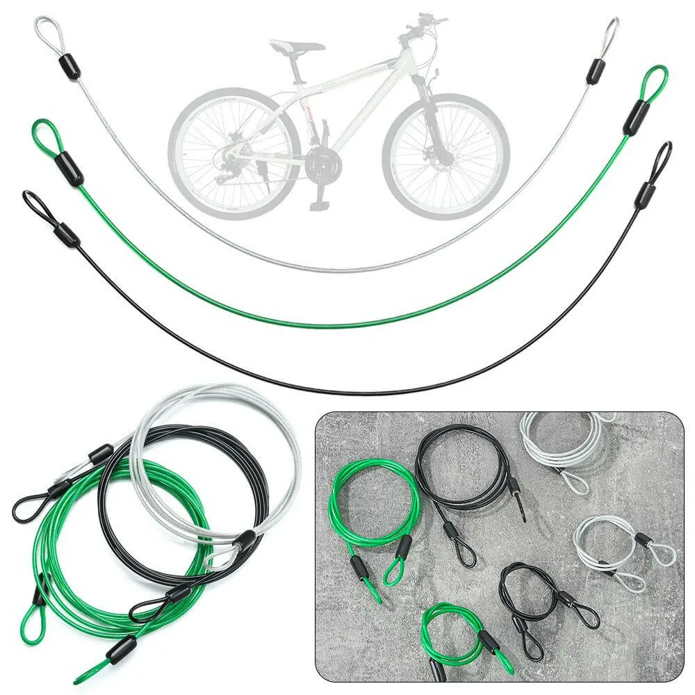 0.5/1/2Meters Bicycle Accessories Bicycle Lock Wire Cycling Strong Steel Cable Lock MTB Road Bike Lock Rope Anti-theft Security