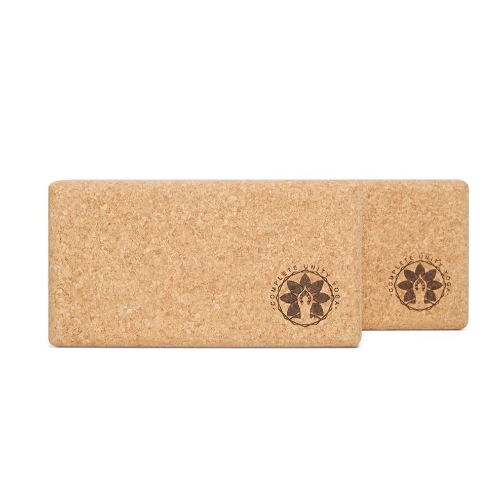 2 x Eco Cork Yoga Blocks