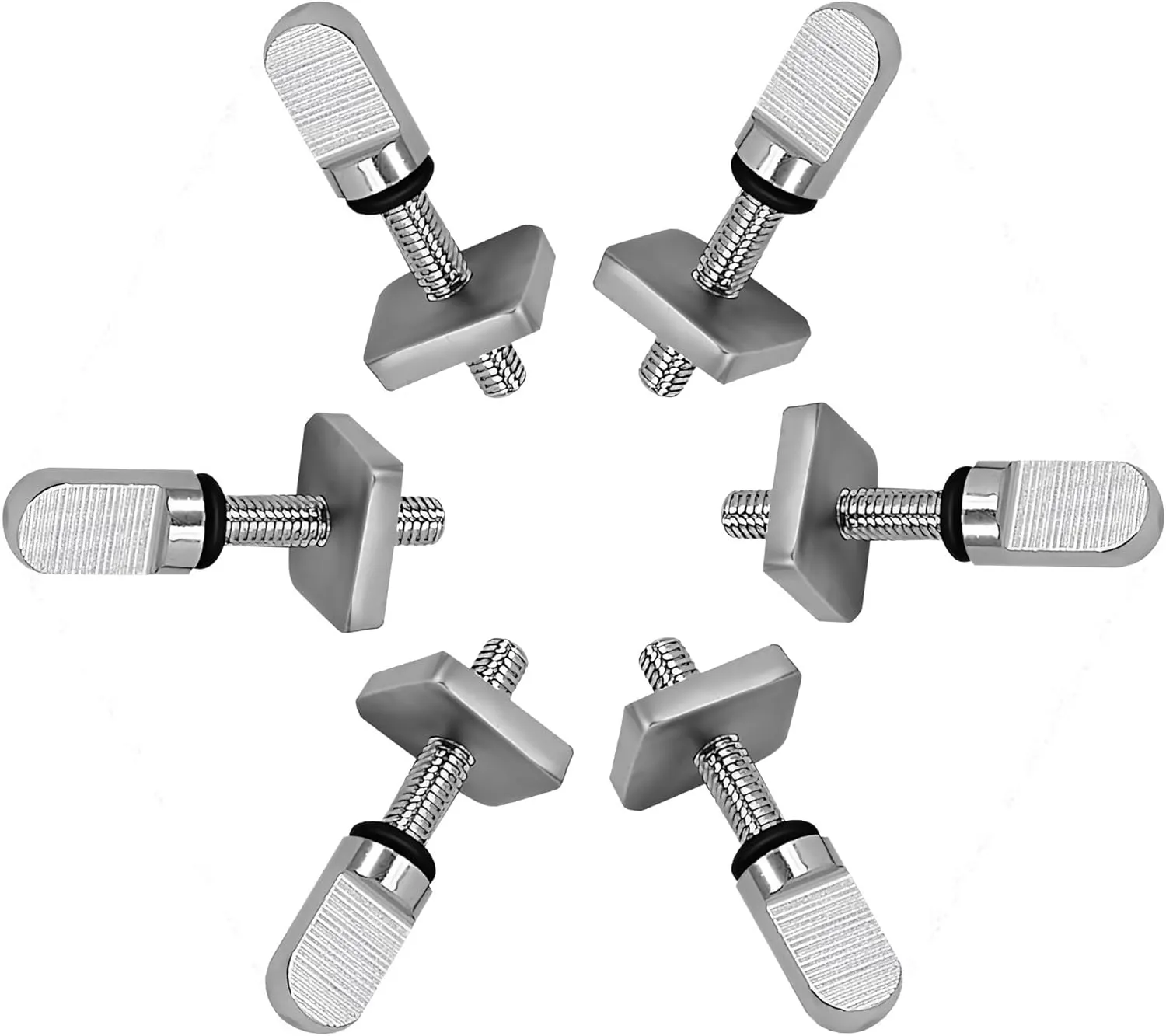 6pcs Surfboard Fin Screws, Stainless Steel Sup Surf Fin Screw Set for Long Board Paddle Board Longboard Paddleboard Inflatables Kayak Boat Stand Up Board Surfing Accessories