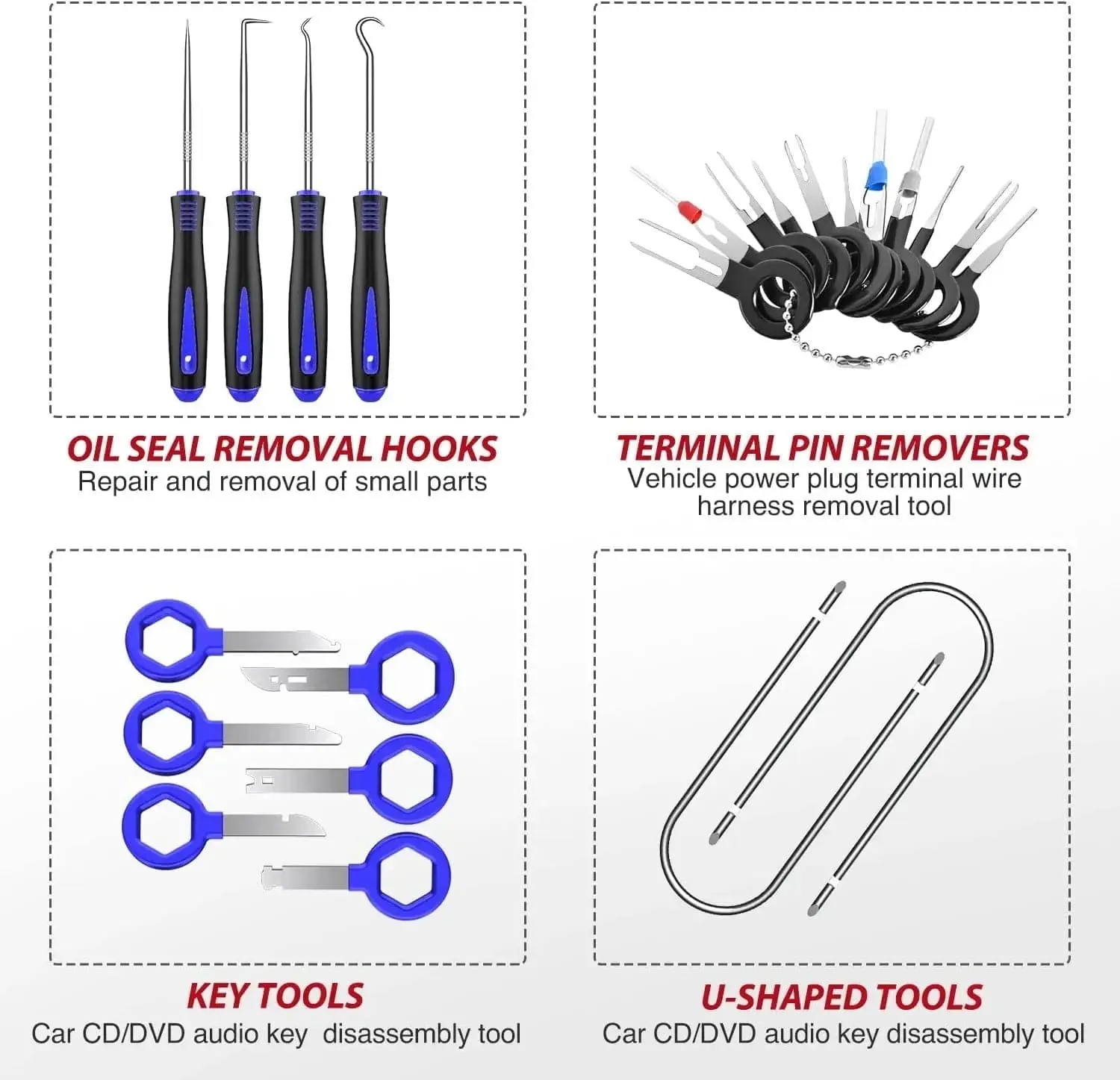 88 Pcs Trim Removal Tool Kit Blue