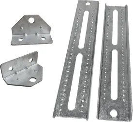 A.A 12" Galvanized Swivel and Top Bunk Bolster Bracket for Boat Trailer, Heavy Duty (2 Pack