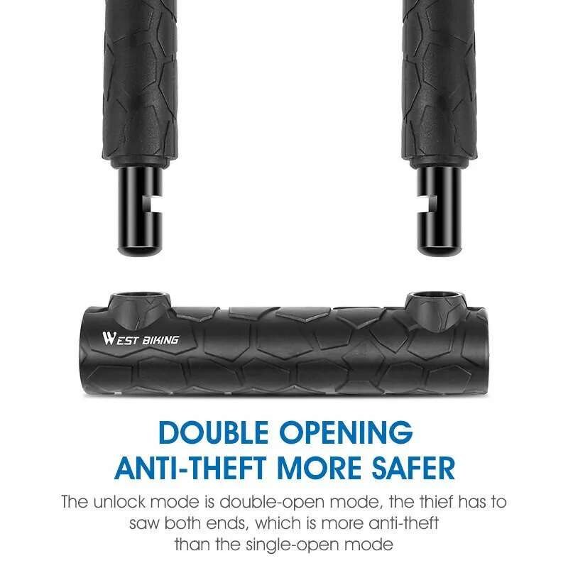 Anti-theft Bike U Lock With 2 Keys MTB Road Bicycle Lock Motorcycle Scooter Security Cycling Accessories