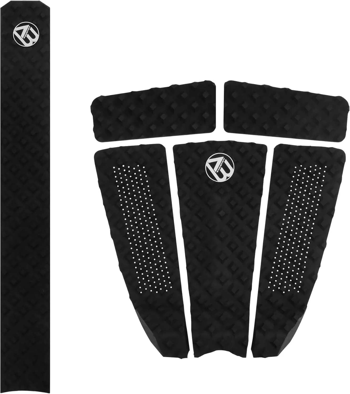 AQUBONA 5 Piece EVA Surfboard Deck Traction Pads for Stomp Skimboards, Surf Boards, Funboard, Fish Board