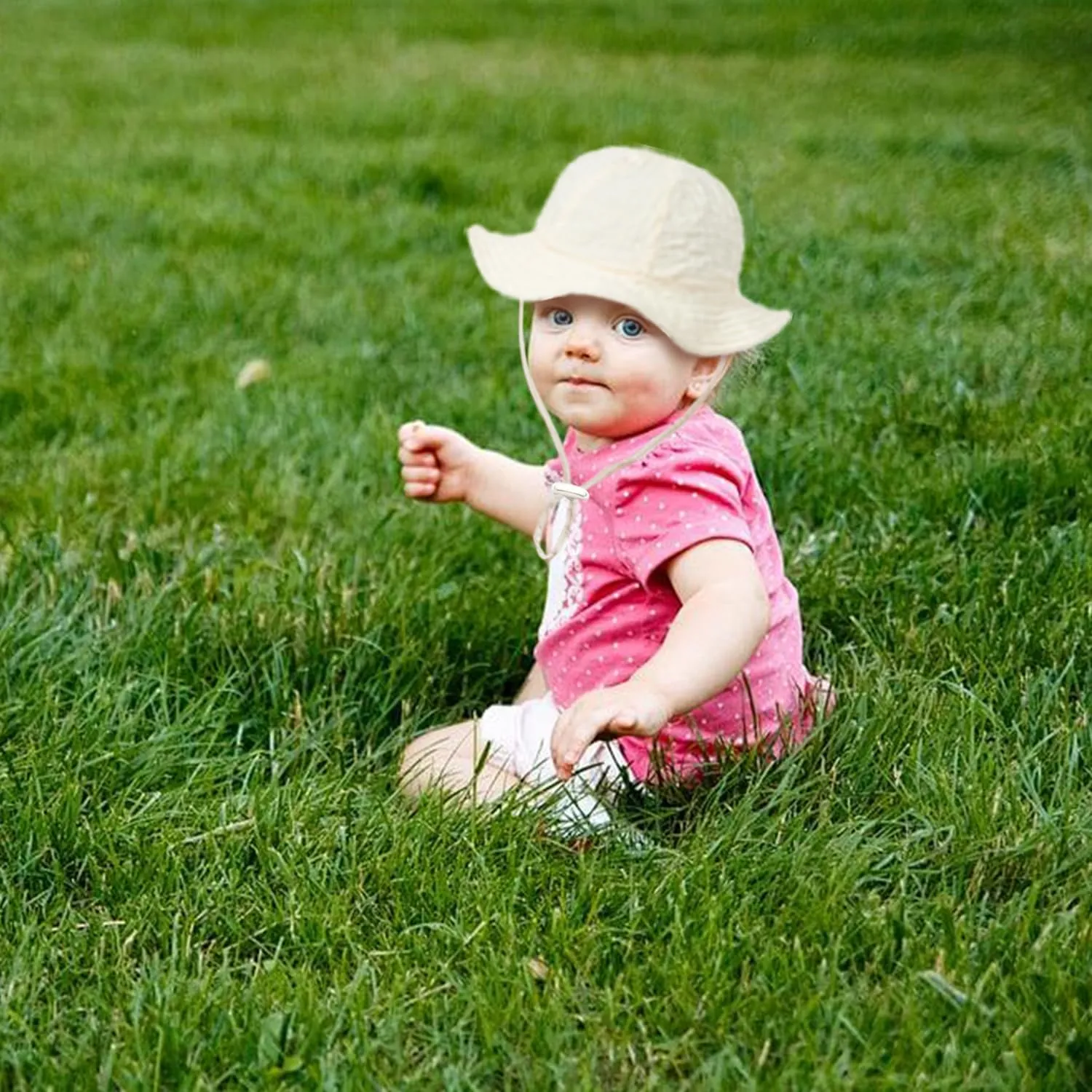 Baby Sun Hat Toddler Infant Cap Kid Beach Hats Swimsuit with UPF 50  Protective Sunscreen Newborn Bucket Hat for Boys Girls