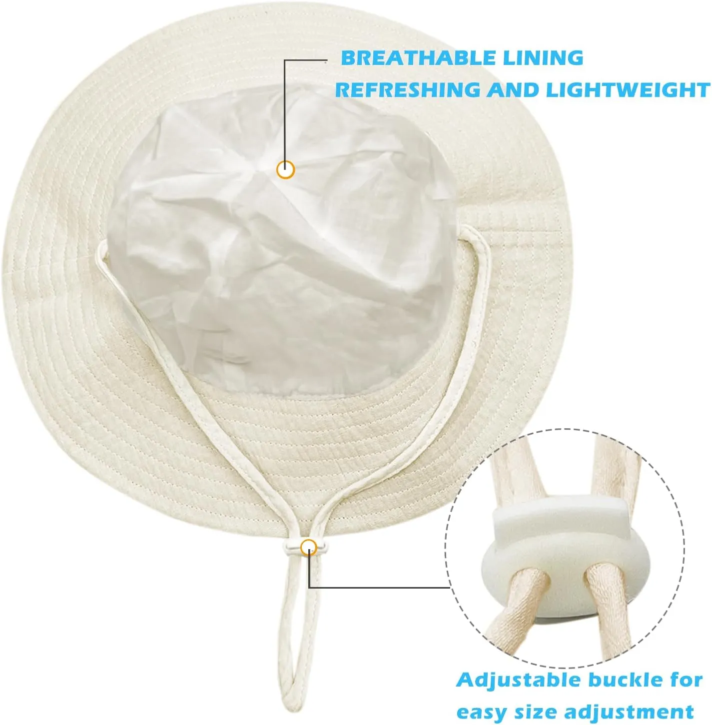 Baby Sun Hat Toddler Infant Cap Kid Beach Hats Swimsuit with UPF 50  Protective Sunscreen Newborn Bucket Hat for Boys Girls