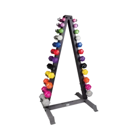 Body Solid 12 Pair Vinyl Dumbbell Set