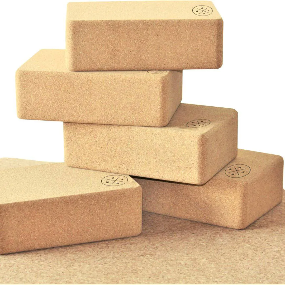 Chandra Premium Cork Yoga Block - Set of 2
