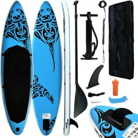 CHARMMA Inflatable Stand Up Paddleboard Set 120.1"x29.9"x5.9" Blue
