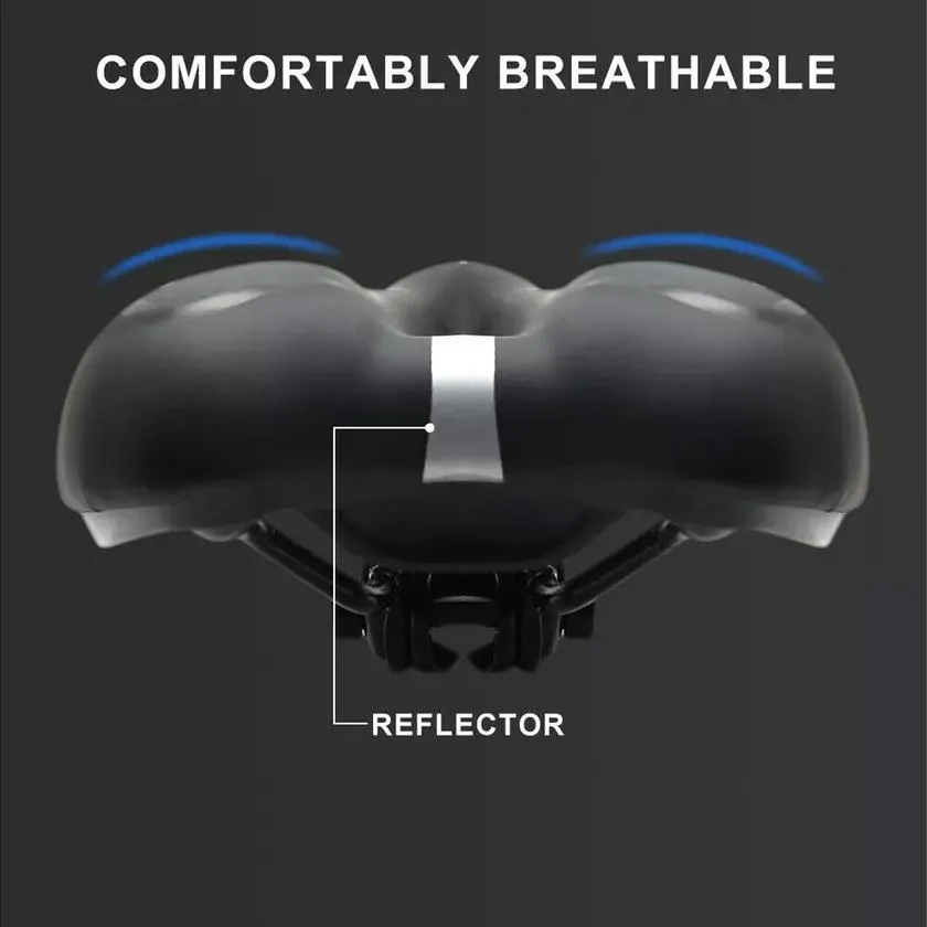 Comfortable Bike Seat - Bicycle Saddle Padded Waterproof