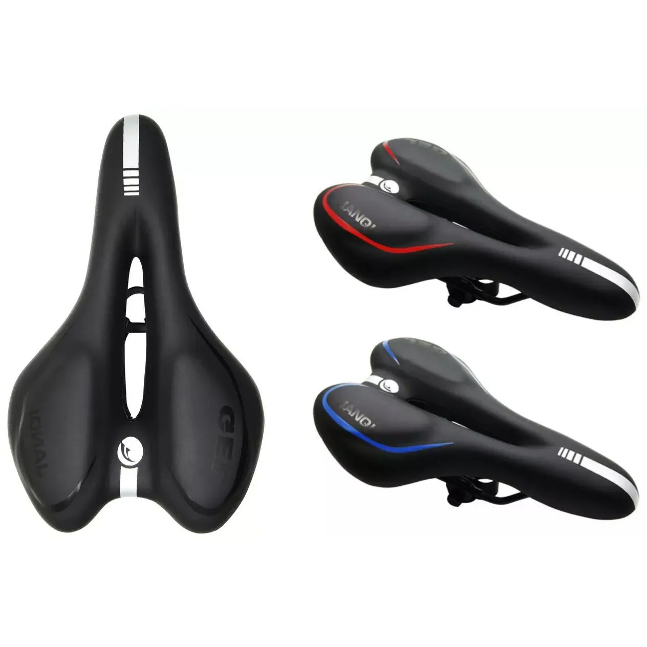 Comfortable Bike Seat - Bicycle Saddle Padded Waterproof