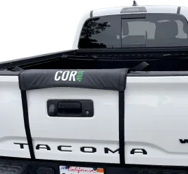 COR Surf Tailgate Truck Pad for SUP | Longboard | Surfboard | Ladders or Lumber with Premium Scratch-Resistant Tie Downs (Black)