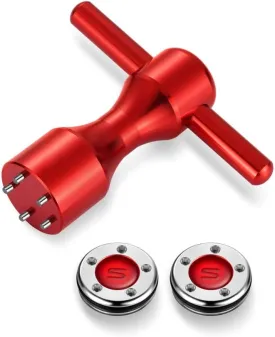 Golf Putter Weights 2pcs 5g/10g/15g/20g/25g/30g/35g/40g/45g with Red Wrench Kit Replace for Scotty Cameron Putters