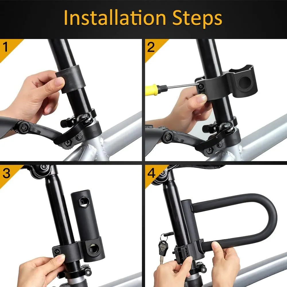 HeavyDuty Anti Theft Secure Combination EBike/Escooter U Lock