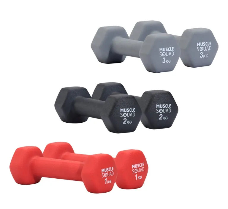 Hex Neoprene Dumbbell Sets