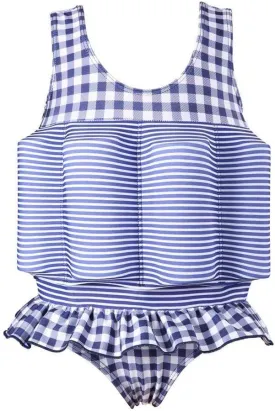 IWEMEK Girl Boy One Piece Floatation Swimsuit Swimwear with Adjustable Buoyancy Kid Float Bathing Suit Life Jacket Swim Vest