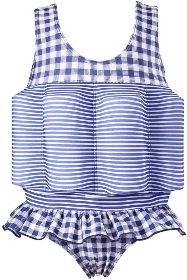 IWEMEK Girl Boy One Piece Floatation Swimsuit Swimwear with Adjustable Buoyancy Kid Float Bathing Suit Life Jacket Swim Vest