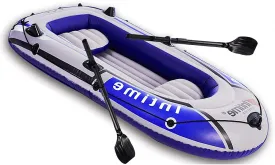 Kayak Inflatable Boat for Adults, Thicken Inflatable Raft, Rubber Boats, Wear-Resisting Hovercraft Dinghies for Fishing, Touring, Entertainment