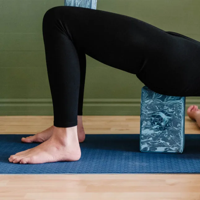 Marbled Foam Yoga Block 4"