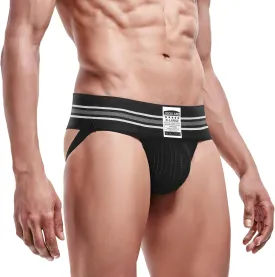 Men's Jock Strap, Wide Band Mesh Male Underwear Jockstrap Athletic Supporter for Gym Vasectomy