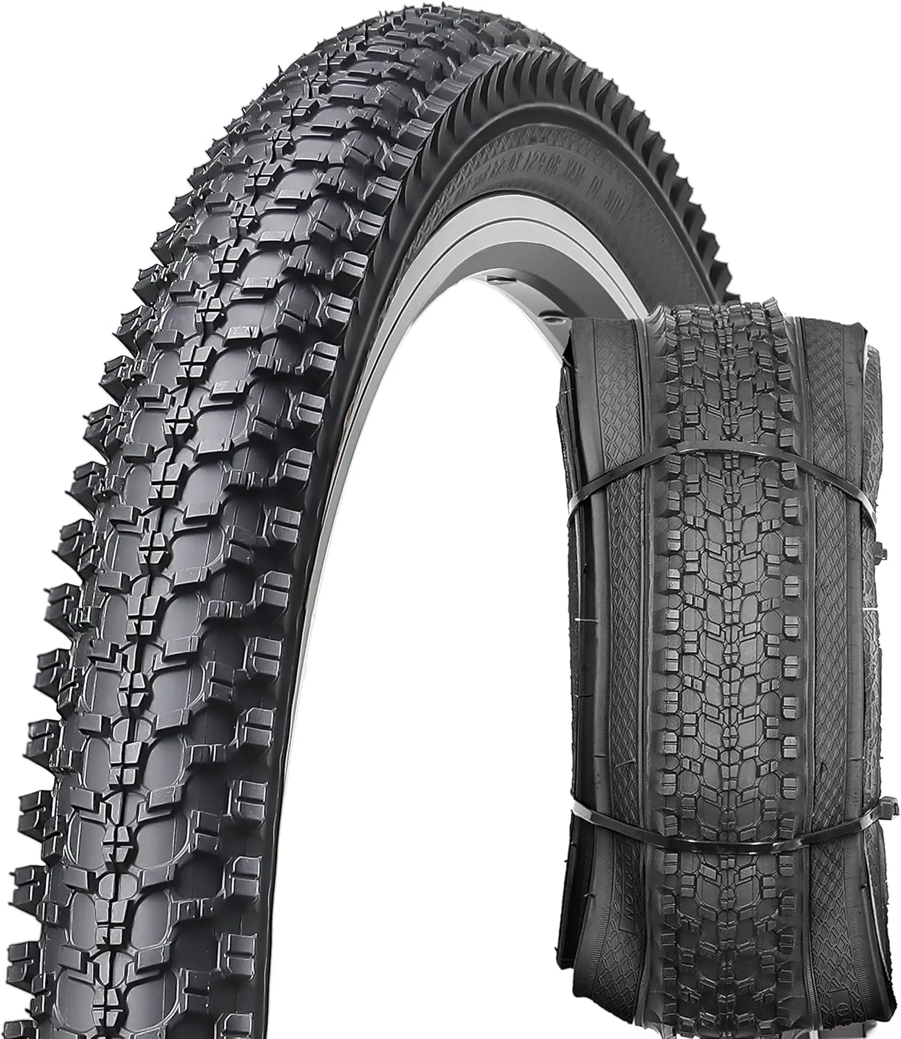 MOHEGIA Bike Tire,20x2.125/24x1.95/26x1.95/27.5x2.125 inch Foldable Replacement Mountain Bicycle Tire