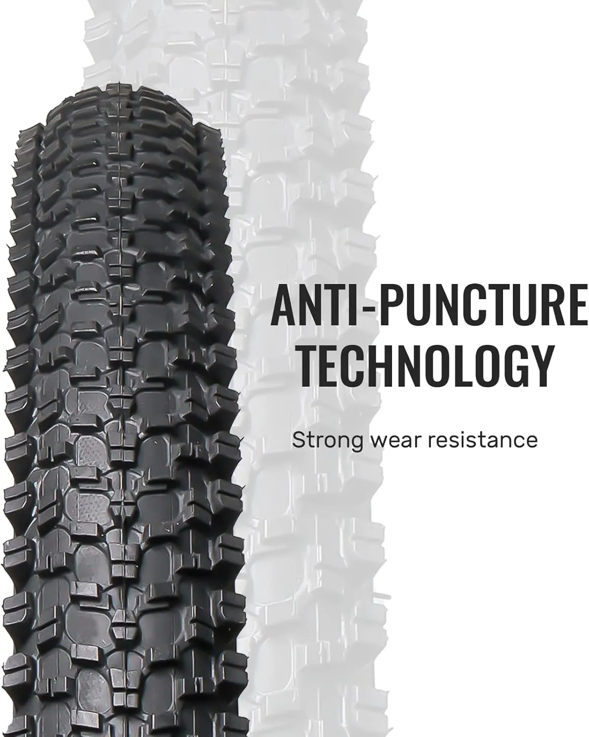 MOHEGIA Bike Tire,20x2.125/24x1.95/26x1.95/27.5x2.125 inch Foldable Replacement Mountain Bicycle Tire