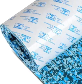 OCEANBROAD Camouflage Boat Flooring 96''x16''/23''/38''/47'' Strip Cut Grooves Self-Adhesive EVA Foam Sheet Non-Slip Traction Pad for Boats Decking Surfboard SUP Paddle Board Kayak