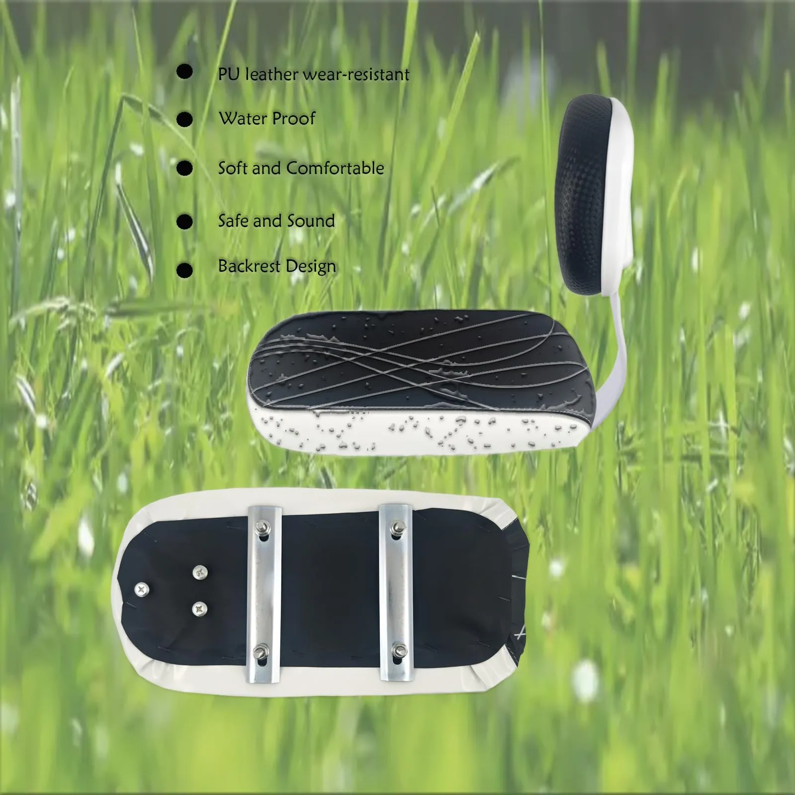 OEM Tripper Rear Bike Seat Cushion, Armrest, foot pegs set