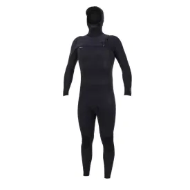 O'Neill Hyperfreak 4/3mm  Chest Zip Hooded Wetsuit - Black