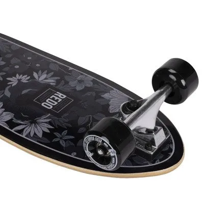 Open Box - ReDo Skateboard Co. 24" Standard Skateboard - Black Floral