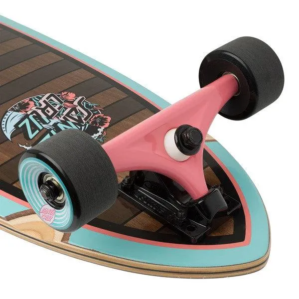 Santa Cruz Wave Dot Splice Pintail Cruiser Longboard Complete 9.2" x 33"