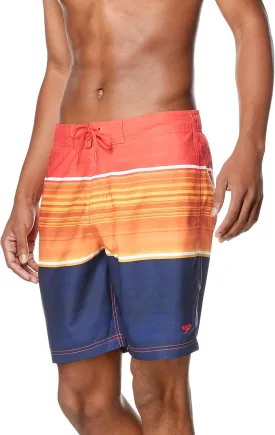 Speedo Men's Swim Trunk Knee Length Boardshort Bondi Striped