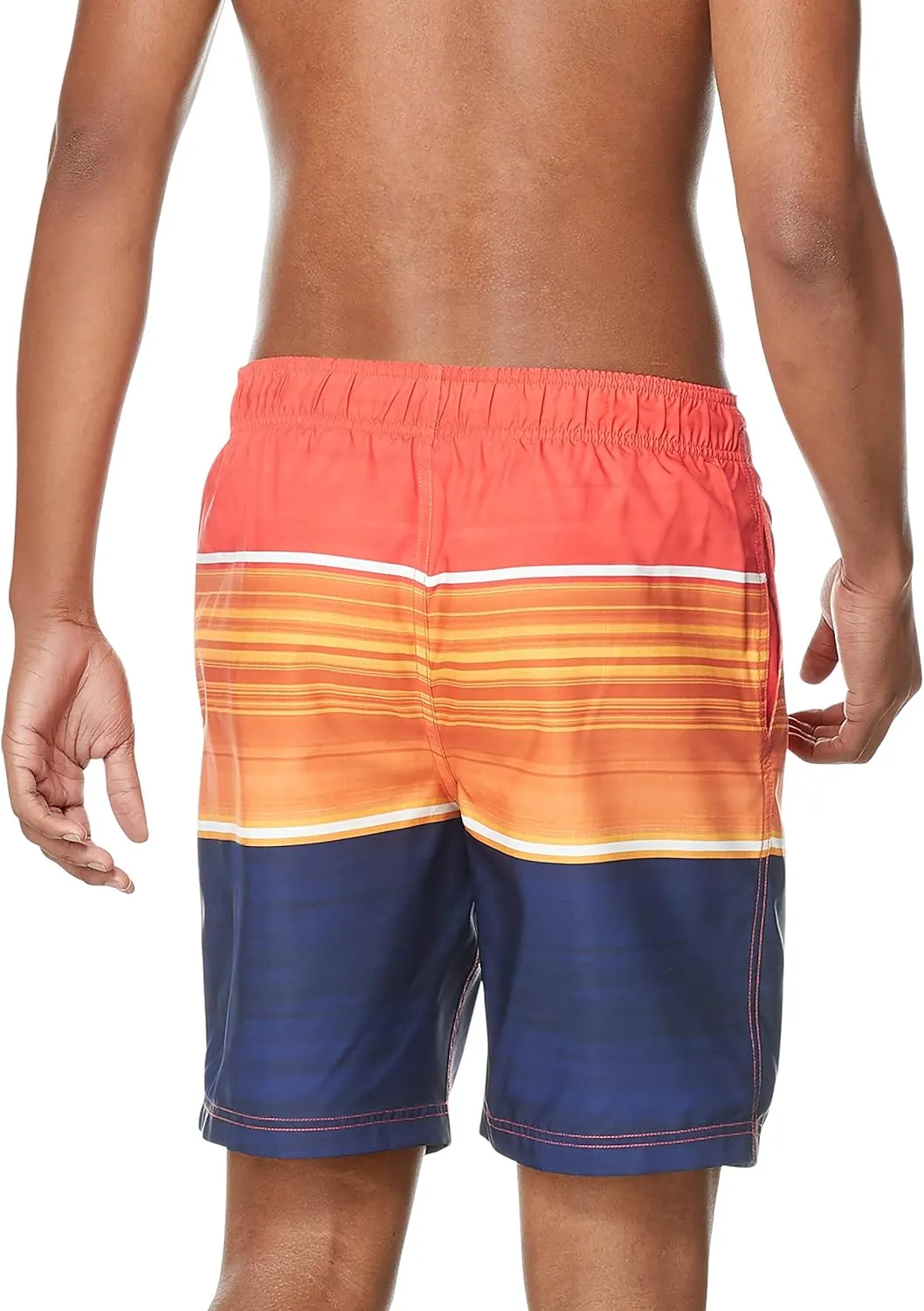 Speedo Men's Swim Trunk Knee Length Boardshort Bondi Striped