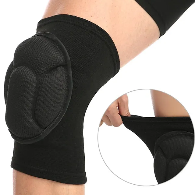 Sponge Knee Brace Pair (Up to 70kg) Anti-Slip Knee Pads for Sports & Training