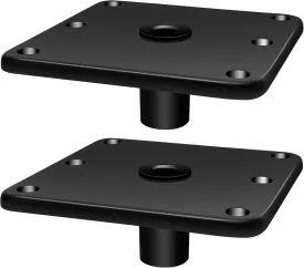 TEPU Boat Seat Base 7" x 7" Aluminum Alloy Material 3/4" Pin Post Socket, Heavy Duty Boat Seat Pedestals, Corrosion Resistant, Suitable for jon boats, canoes, bass boats and most other boat seat Mount