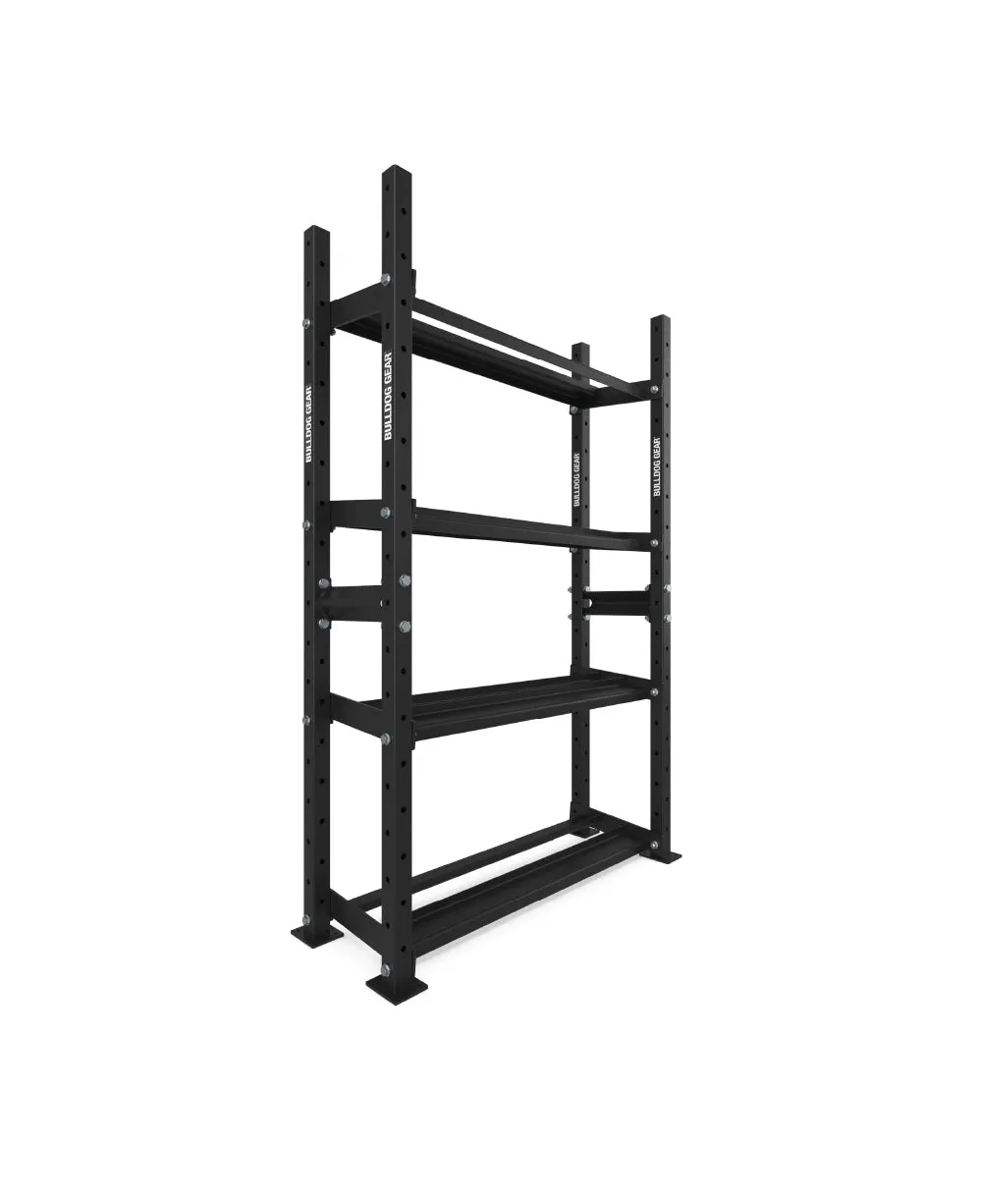 The Bulldog Gear - Hex Dumbbells 1.0 390kg Set (2.5kg to 30kg)   Storage System - 120cm Bundle