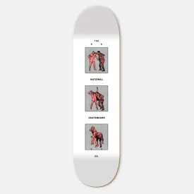 The National Skateboard Co. - 8.5" Office Politics Skateboard Deck (High Concave) - White
