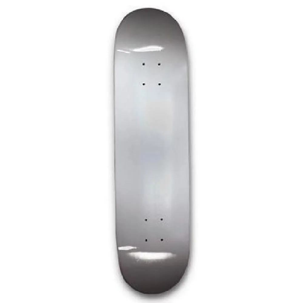 Titanium colored Skateboard Deck - Blank Dipped Deck - 31"
