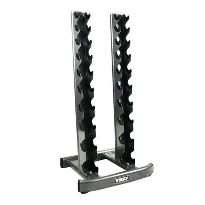 TKO Vertical Dumbbell Rack and 5-50 Lb. Dumbbell Set