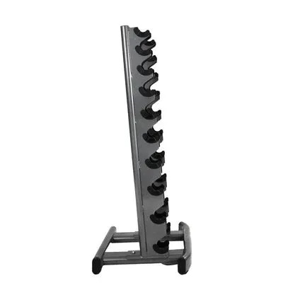 TKO Vertical Dumbbell Rack and 5-50 Lb. Dumbbell Set