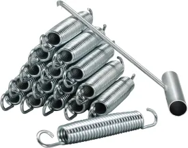 Trampoline Springs Heavy Duty 5.5-7Inch Stainless Steel Trampoline Replacement Springs Universal Trampoline Accessories with Spring Tool with 16 Pack