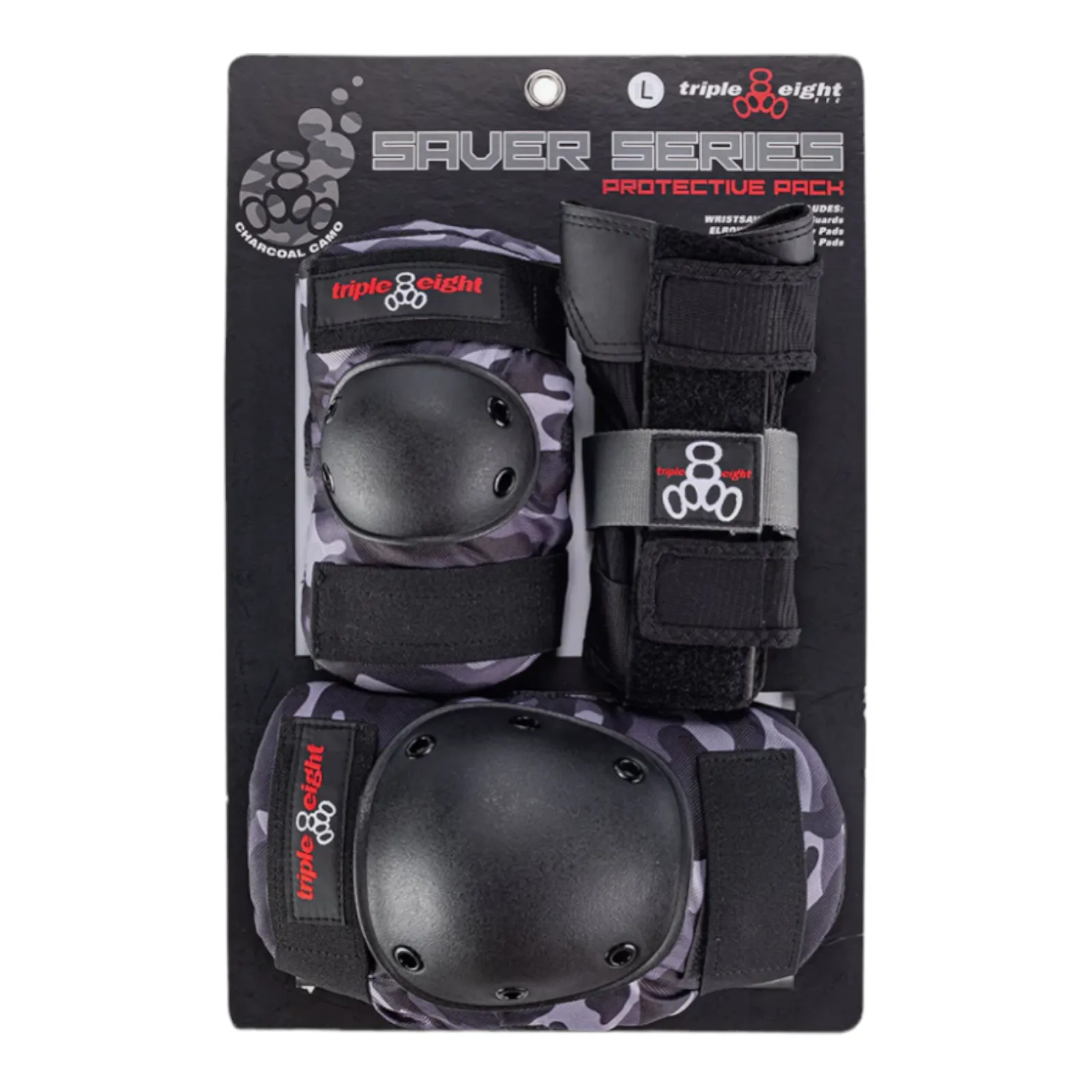 TRIPLE 8 SAVER SERIES PADS 3-PACK CAMO