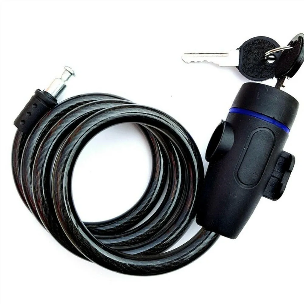 Universal Bike Lock Anti-theft with 2 Key Bicycle Motorcycle Mountain Bike Safety Lock Cable Lock New Model Bike Accessories