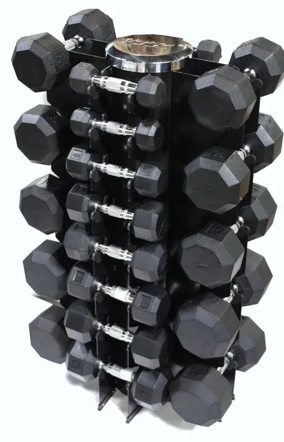 VTX 3-50 lb Dumbbell Set w/ Vertical Rack