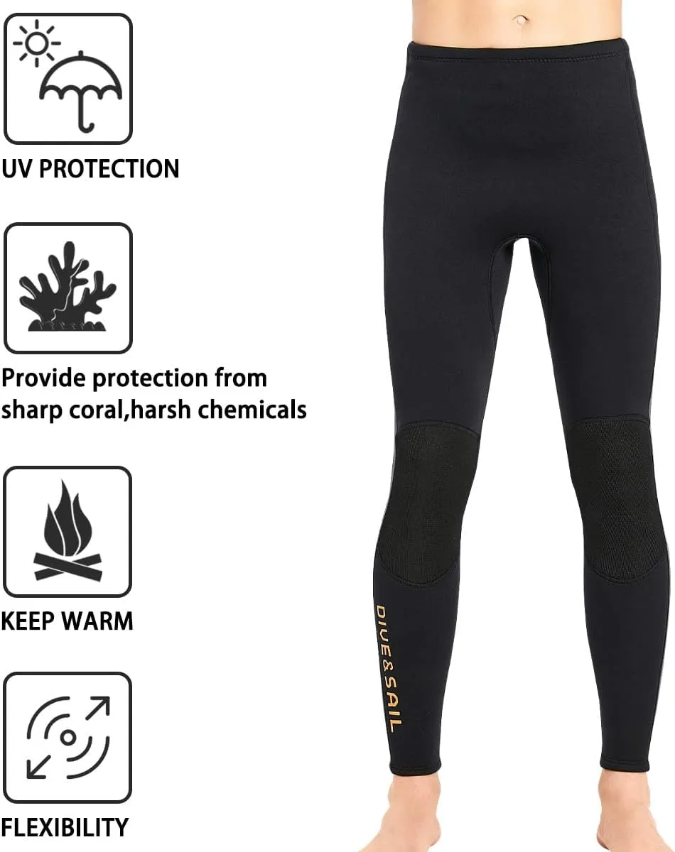Wetsuit Pants Wetsuit Tops 3mm Neoprene Tops Pants Men and Women Surfing Pants Jacket Keep Warm for Diving Surfing Swimming Snorkeling Scuba Kayaking Pants