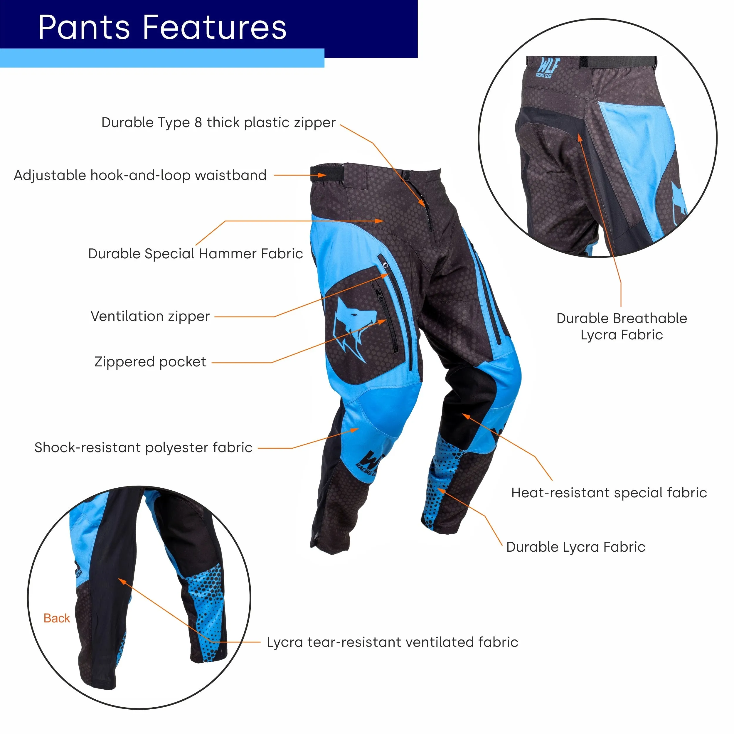 WLF Racing Motocross Jersey and Pants Set