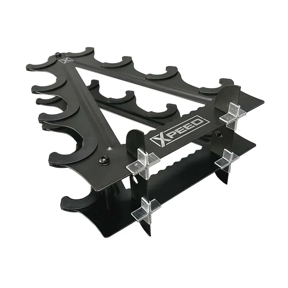 Xpeed PVC Dumbbell Bundle with Rack