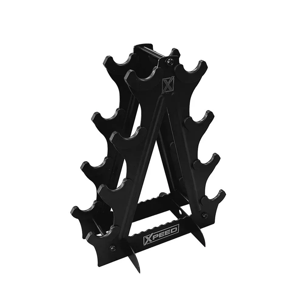 Xpeed PVC Dumbbell Bundle with Rack